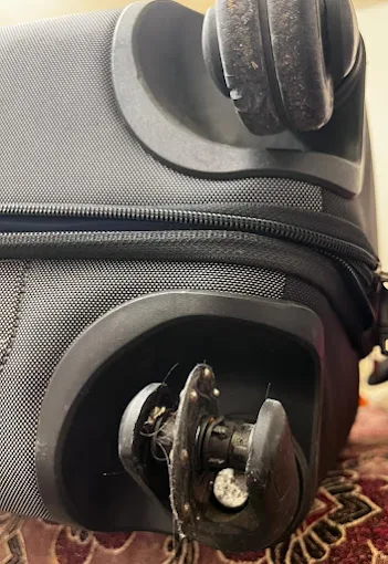 luggage bag wheel repair